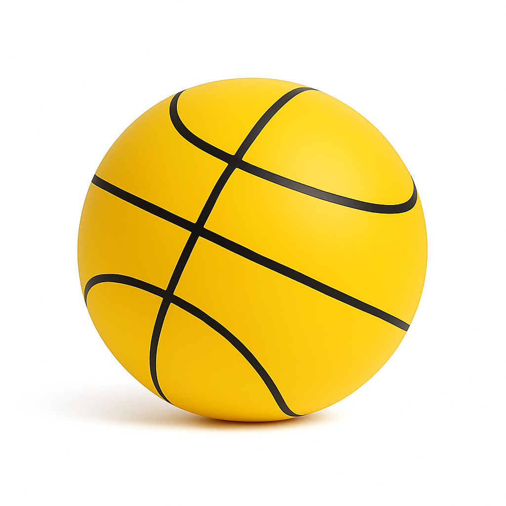 Silent basketball ball